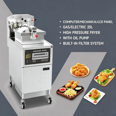 ASQ-FE500 CyperEra 25L Electric Pressure Fryer, wIth Oil Pump & Filter