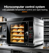 CyperEra CE-Series 5-Tray Commercial Convection Oven with Smart Steam