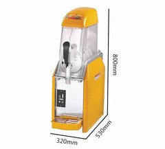 CyperEra S120 12L Single-Bowl Commercial Slush Machine, 750W Frozen Drink Dispenser
