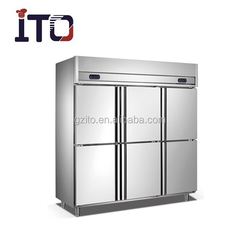 Commercial Stainless Steel Refrigerator Upright Chiller Display Fridge Baking Drink Beverage Refrigerator