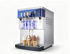 Hot Selling Commercial Soft Ice Cream Machine 8230T ,Factory Direct Supply for Restaurant Cafe