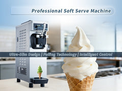 Hot Selling 8116F Commercial Soft Serve Ice Cream Machine Automatic Soft Ice Cream Cone Maker