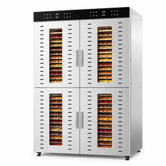 China Factory 96 Trays Commercial Electric Food Dehydrator SS 96H Industrial Fruit Vegetable Jerky Drying Machine