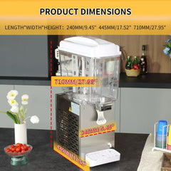 KK18JLR-1 Spraying/Cold & Hotdrink Juice Dispenser 220V 230V 115V