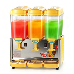 CyperEra Three Tank Commercial Juice Dispenser 15L x3, 530W