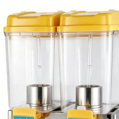 CyperEra Dual Tank Commercial Juice Dispenser 15L x2, 220V