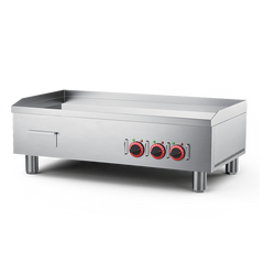 1200mm wide Commercial Electric Cast Iron Griddle