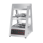Commercial Kitchen Equipment Stainless Steel Electric Food Warmer Display Showcase 2*1
