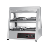 Commercial Kitchen Equipment Stainless Steel Electric Food Warmer Display Showcase 2*2