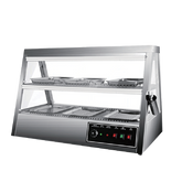 Commercial Kitchen Equipment Stainless Steel Electric Food Warmer Display Showcase 2*3