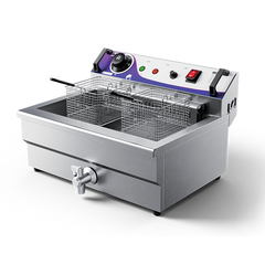 CE -161V Hot Products Motorized Temperature Controlled Continuous Electric Fryers Are Used in Street Food or Food Carts for Smes