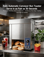 Full Automatic Commercial Vertical Conveyor Bun Toaster