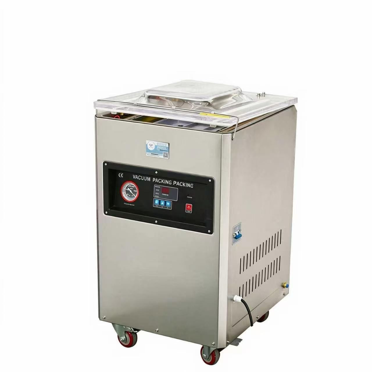Commercial Floor-Standing Chamber Vacuum Sealer, 900W Dual Bar Industrial Vacuum Packing Machine
