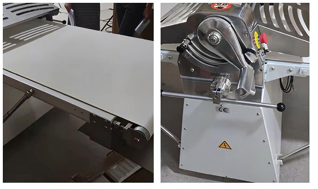 Commercial Tabletop Dough Sheeter, 430mm Belt Stainless Steel Dough Laminating Machine