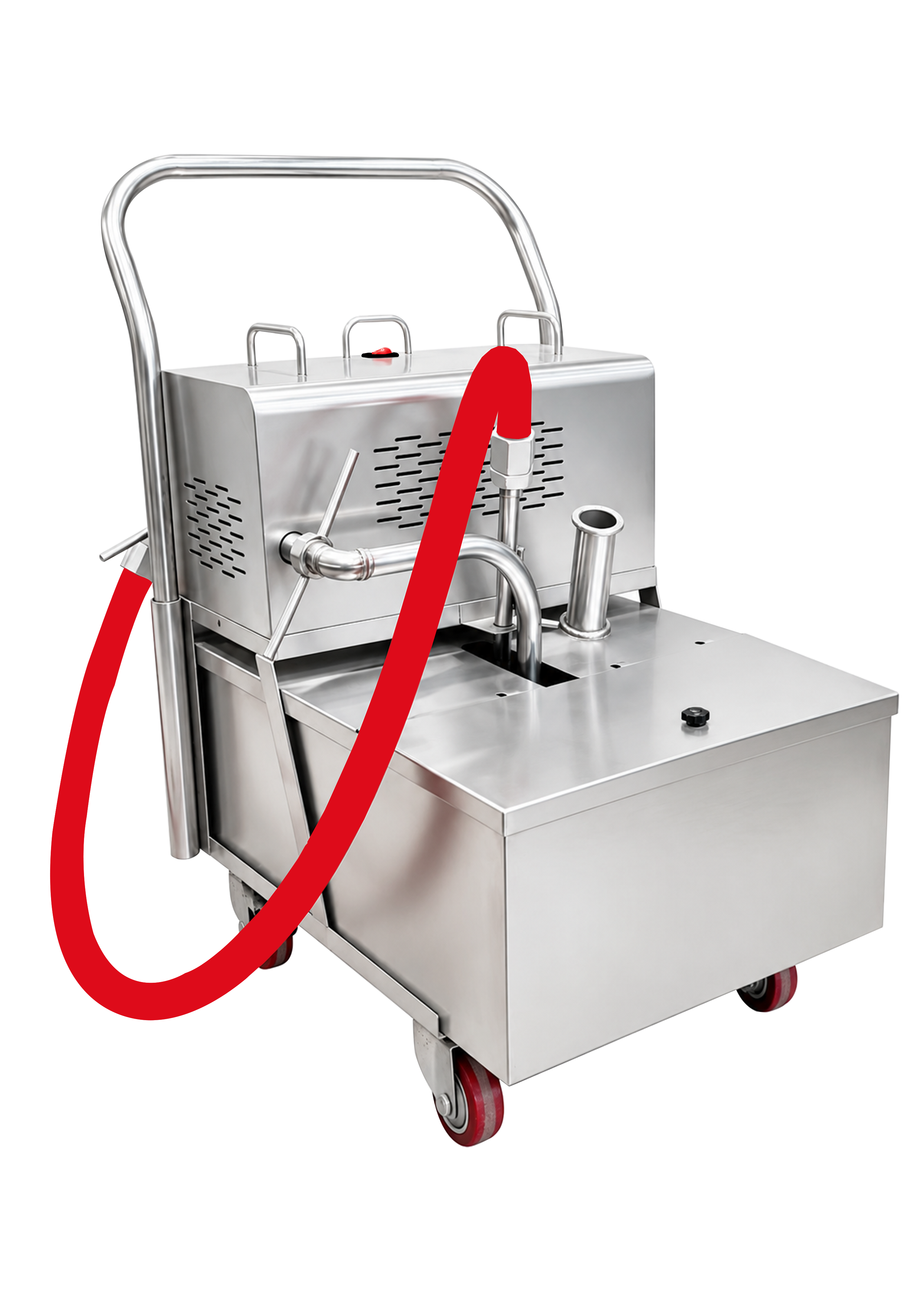 CyperEra L-303 40L Removable Oil Filter Cart, 220V Stainless