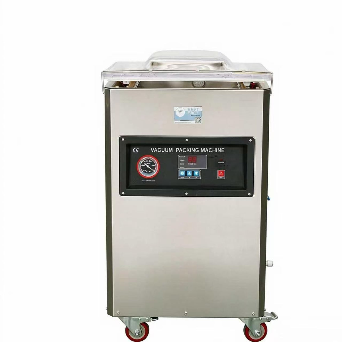 Commercial Floor-Standing Chamber Vacuum Sealer, 900W Dual Bar Industrial Vacuum Packing Machine
