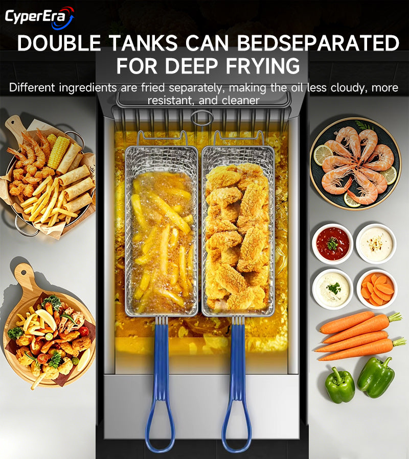 Oil Filtration-Single Tank-Programmable Open Fryer