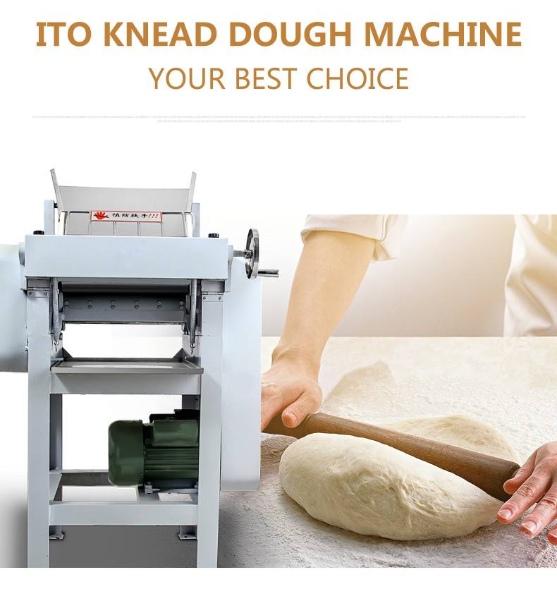 Commercial High-Speed Dough Roller, 25cm Stainless Steel Dough Press Machine 100kg/h