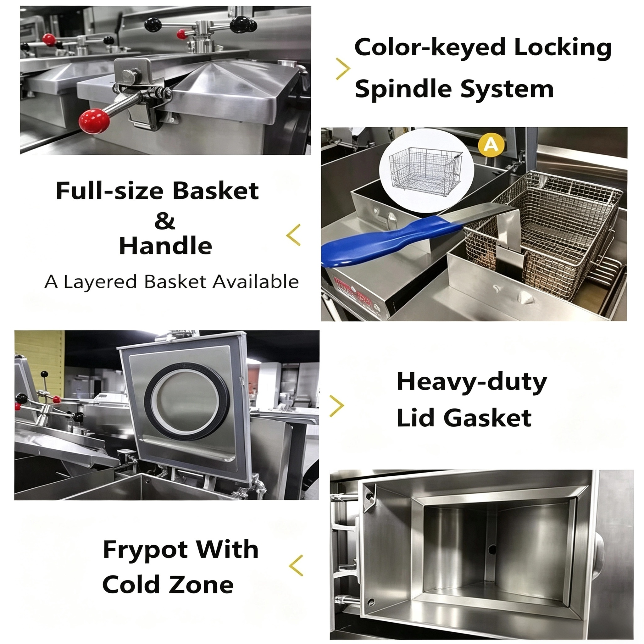 ASQ-FE500  CyperEra 25L Electric Pressure Fryer, wIth Oil Pump & Filter