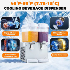 KK18JR-2 Spraying/Hotdrink 2-Tank Commercial Hot Beverage Dispenser