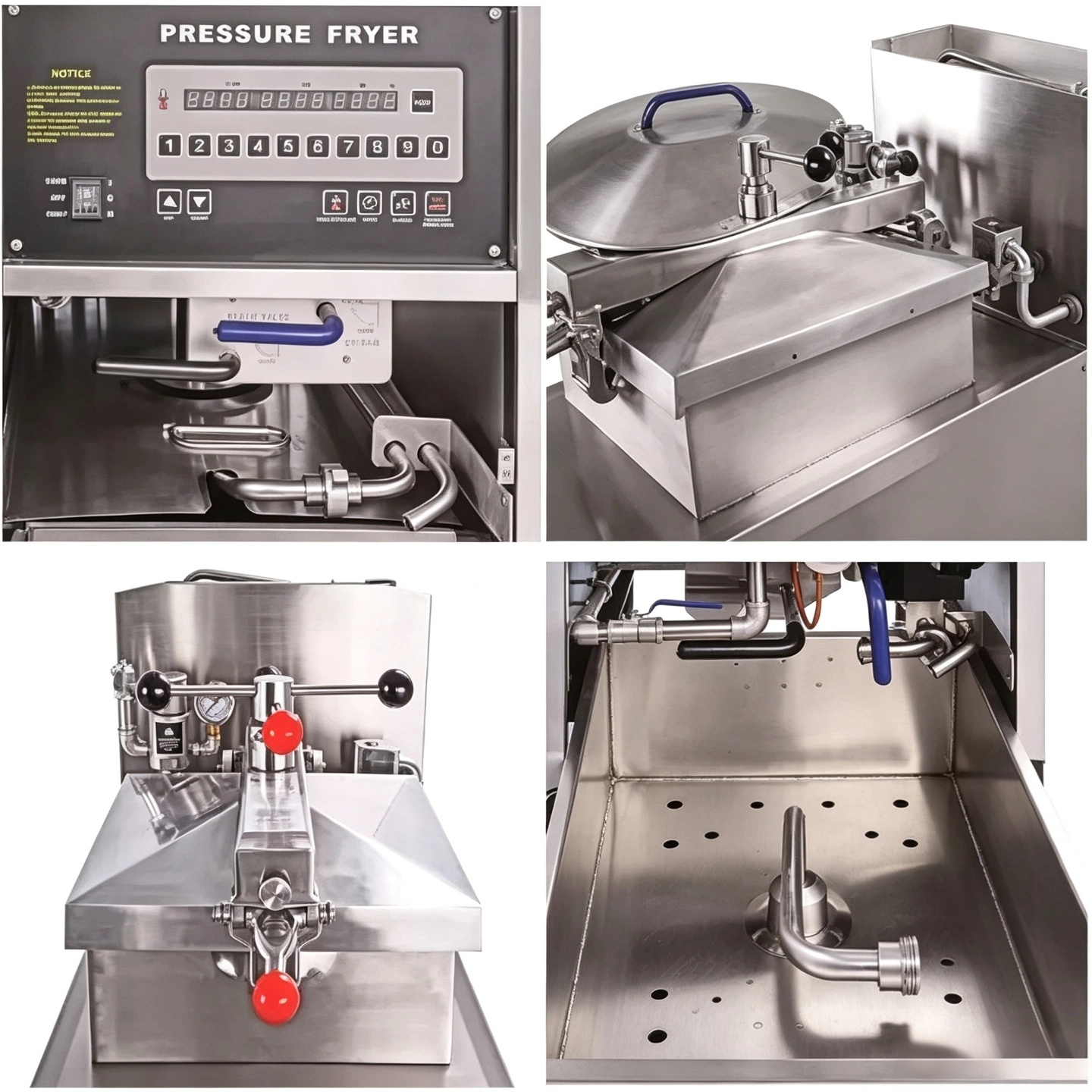 ASQ-FE500  CyperEra 25L Electric Pressure Fryer, wIth Oil Pump & Filter