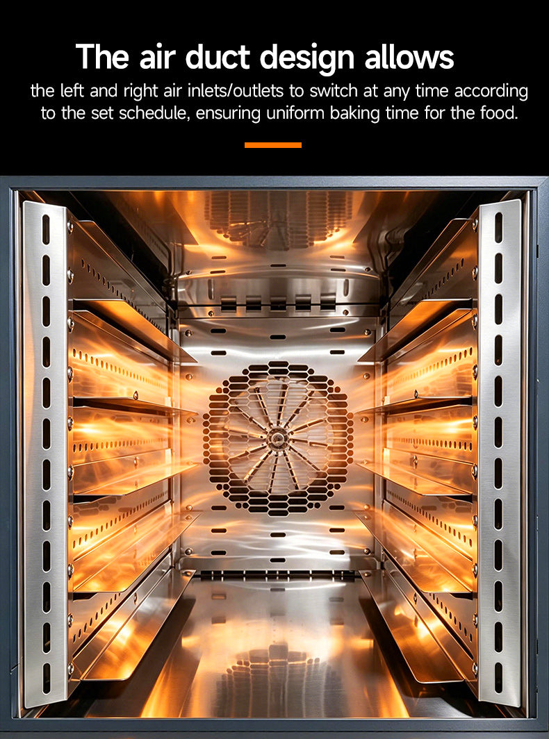 CyperEra CE-Series 5-Tray Commercial Convection Oven with Smart Steam