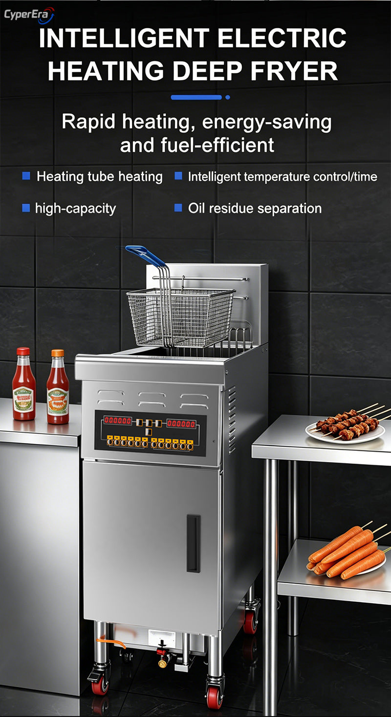 Oil Filtration-Single Tank-Programmable Open Fryer