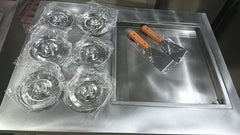 Hot Sale Mobile Fried Ice Cream With Cart and Bins