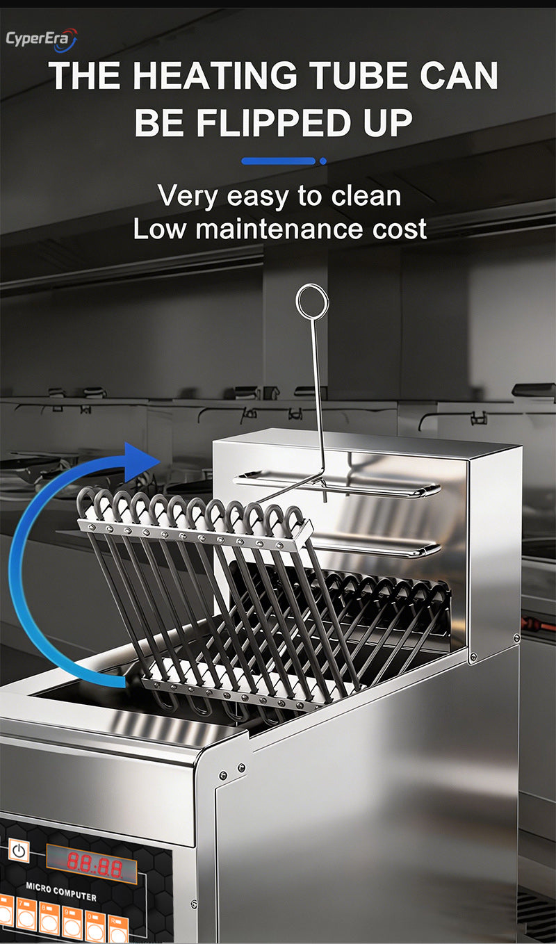 Oil Filtration-Single Tank-Programmable Open Fryer