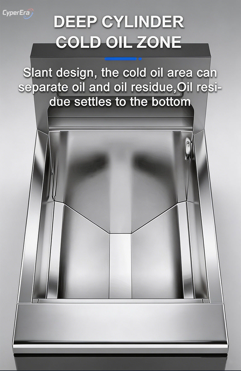 Oil Filtration-Single Tank-Programmable Open Fryer