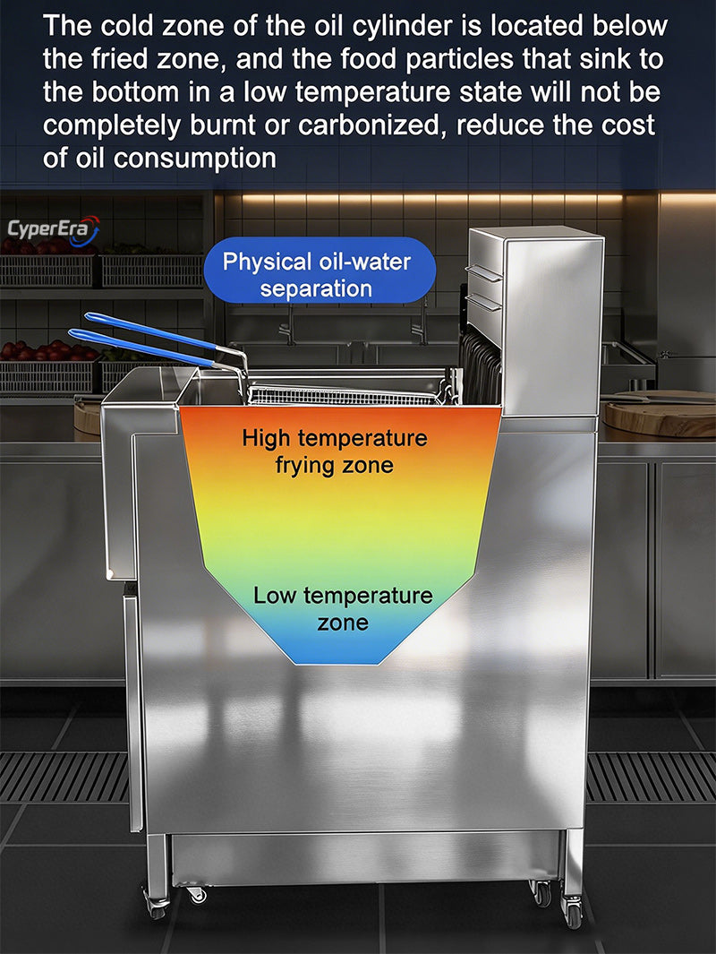 Oil Filtration-Single Tank-Programmable Open Fryer
