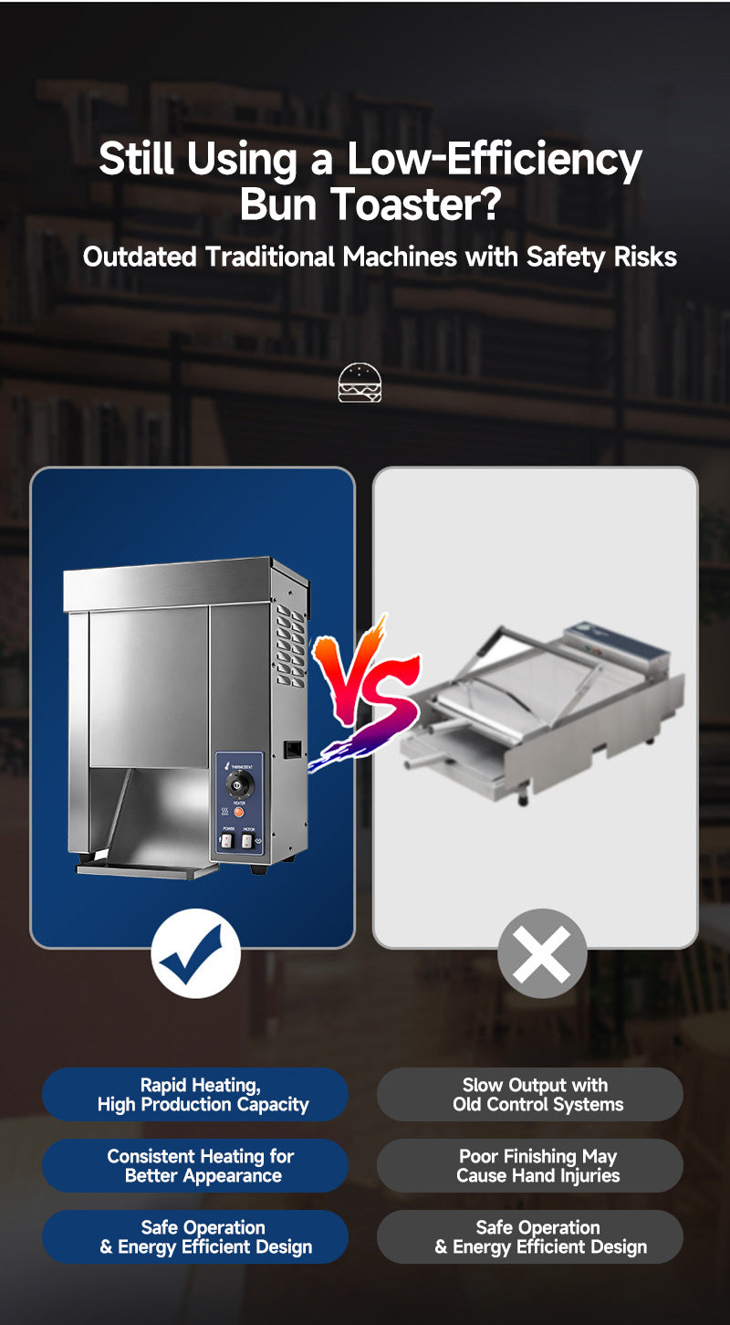 Full Automatic Commercial Vertical Conveyor Bun Toaster