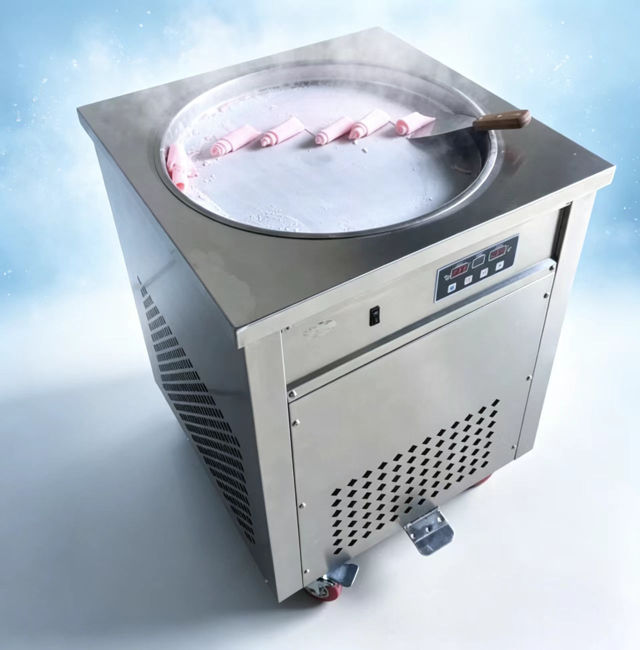 Hot Sale Mobile Fried Ice Cream With Cart