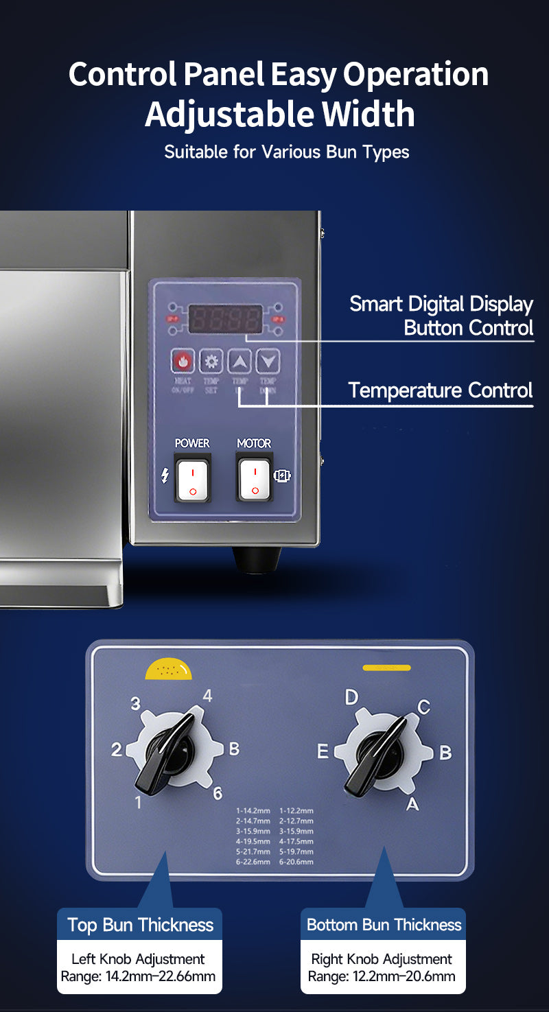 Full Automatic Commercial Vertical Conveyor Bun Toaster