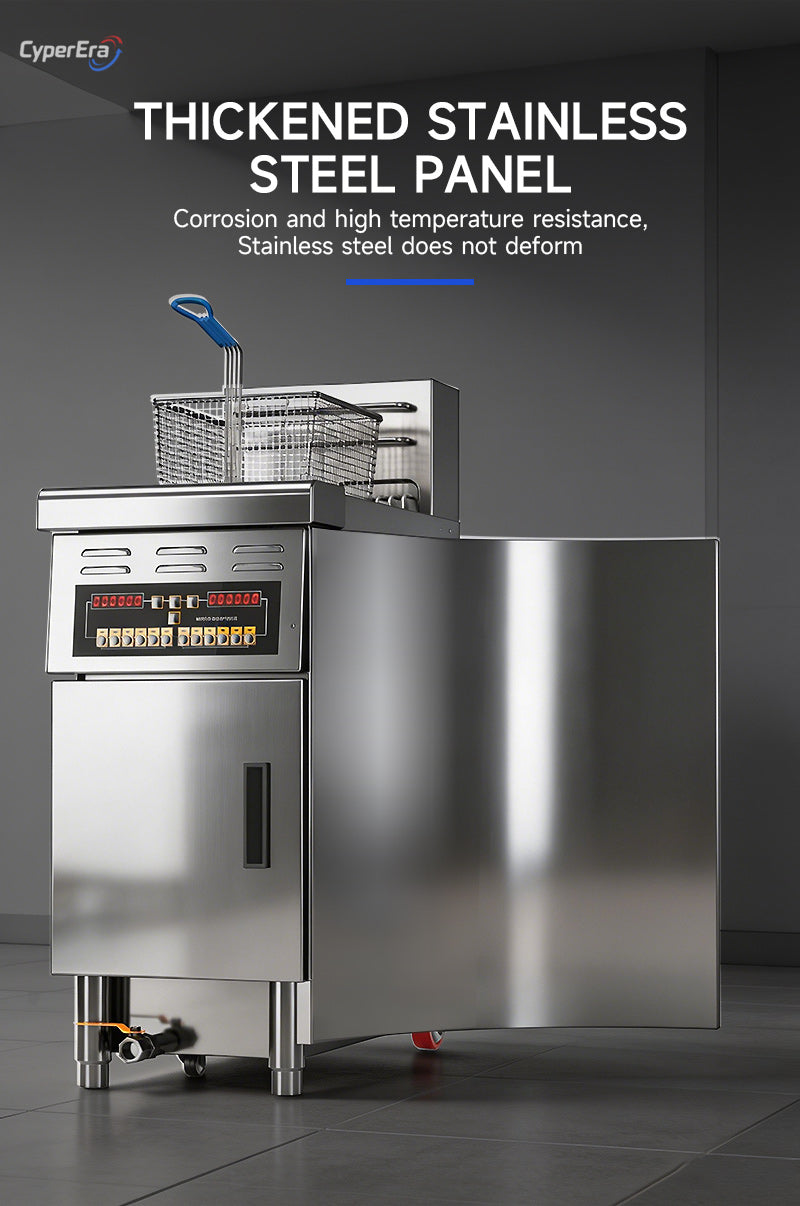 Oil Filtration-Single Tank-Programmable Open Fryer
