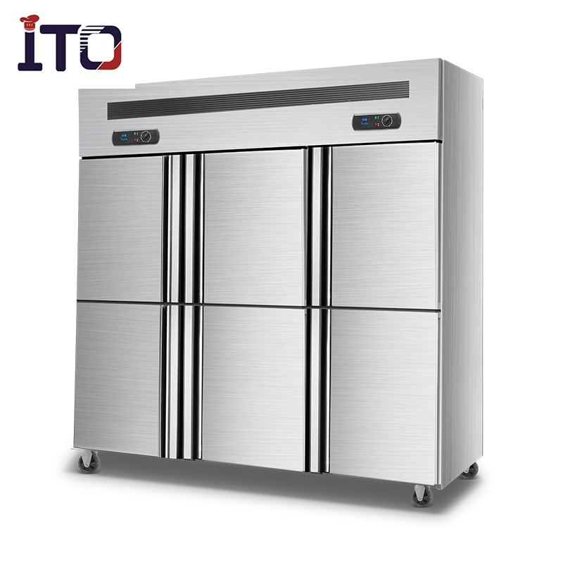 Commercial Stainless Steel Refrigerator Upright Chiller Display Fridge Baking Drink Beverage Refrigerator