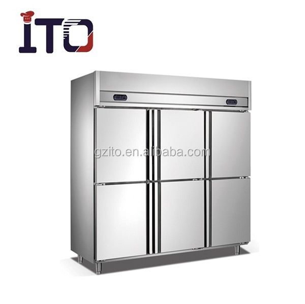 Commercial Stainless Steel Refrigerator Upright Chiller Display Fridge Baking Drink Beverage Refrigerator