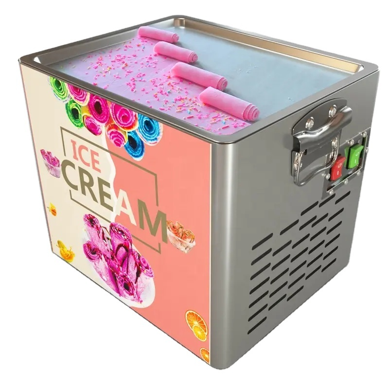 Stainless Steel Commercial Fried Ice Cream Machine