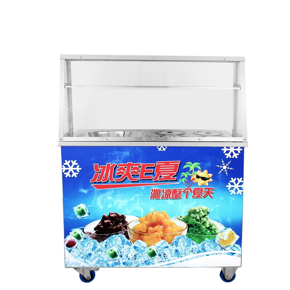 Stainless Steel Commercial Fried Ice Cream Machine