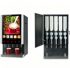 Commercial Fully Automatic Instant Coffee Maker Coin Espresso Coffee Machines for Hotel