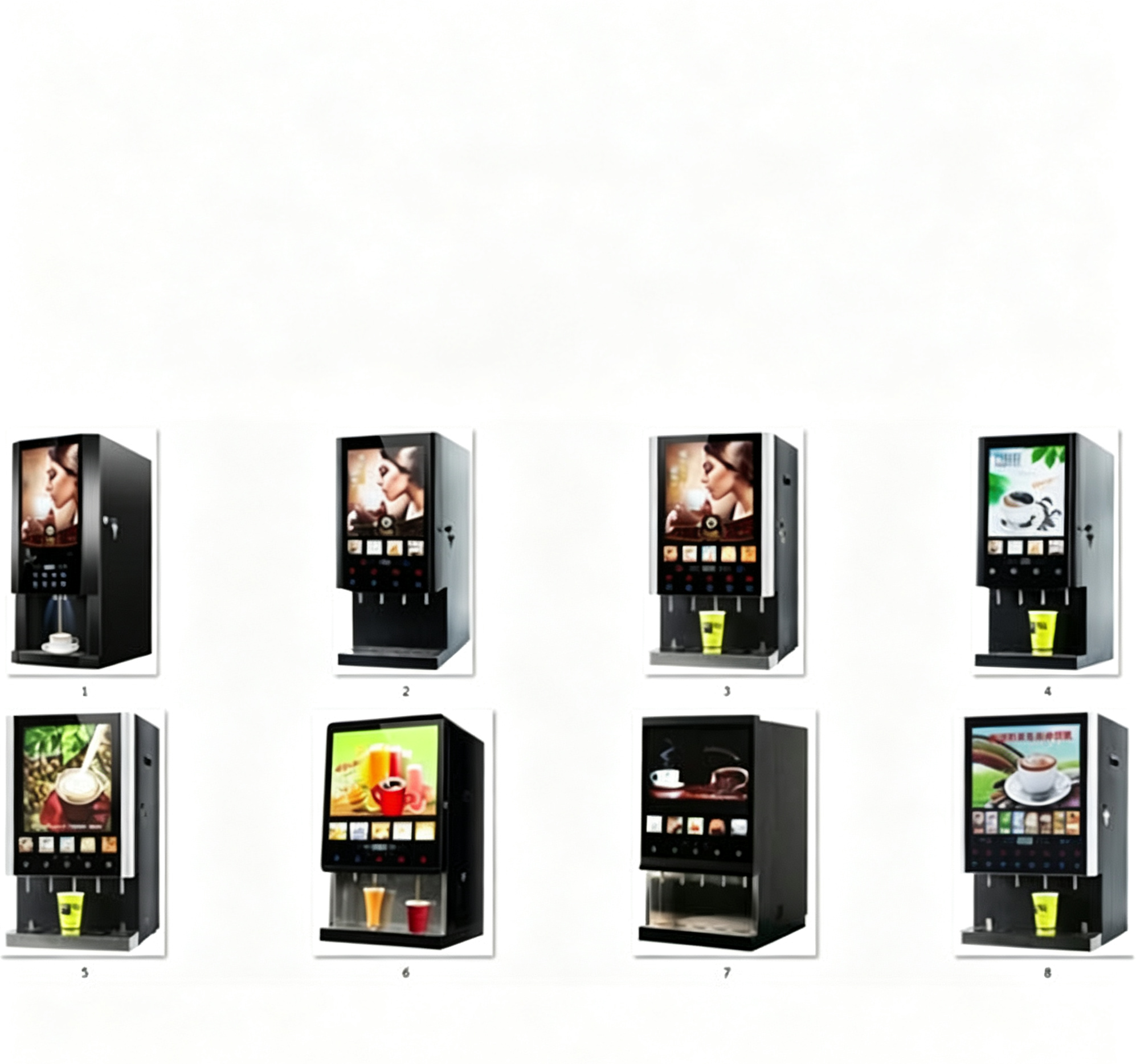 Commercial Fully Automatic Instant Coffee Maker Coin Espresso Coffee Machines for Hotel