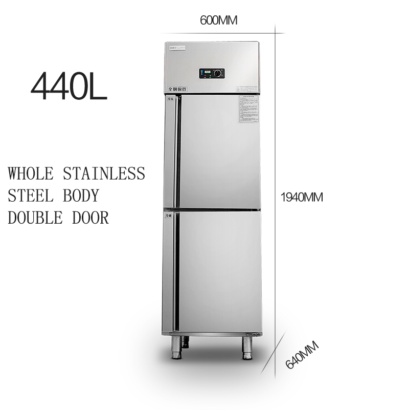 Factory Price Double Doors Dough Freezer Commercial Upright Chiller Refrigerator