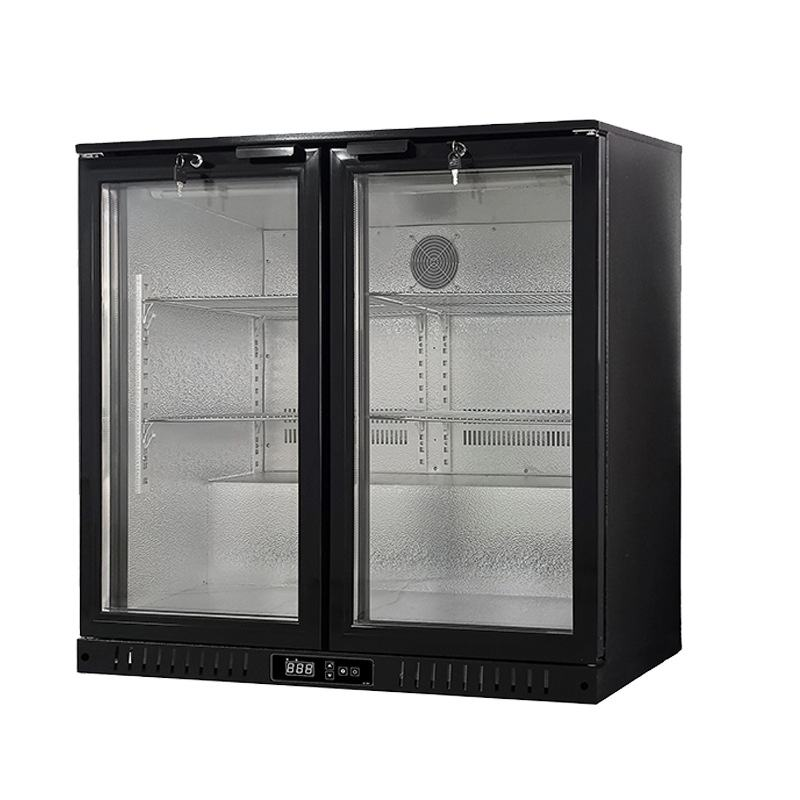 Refrigerator Hotel Bar Fridge Beverage Cooler Under Counter Mini Fridge Glass Door Back bar Cooler