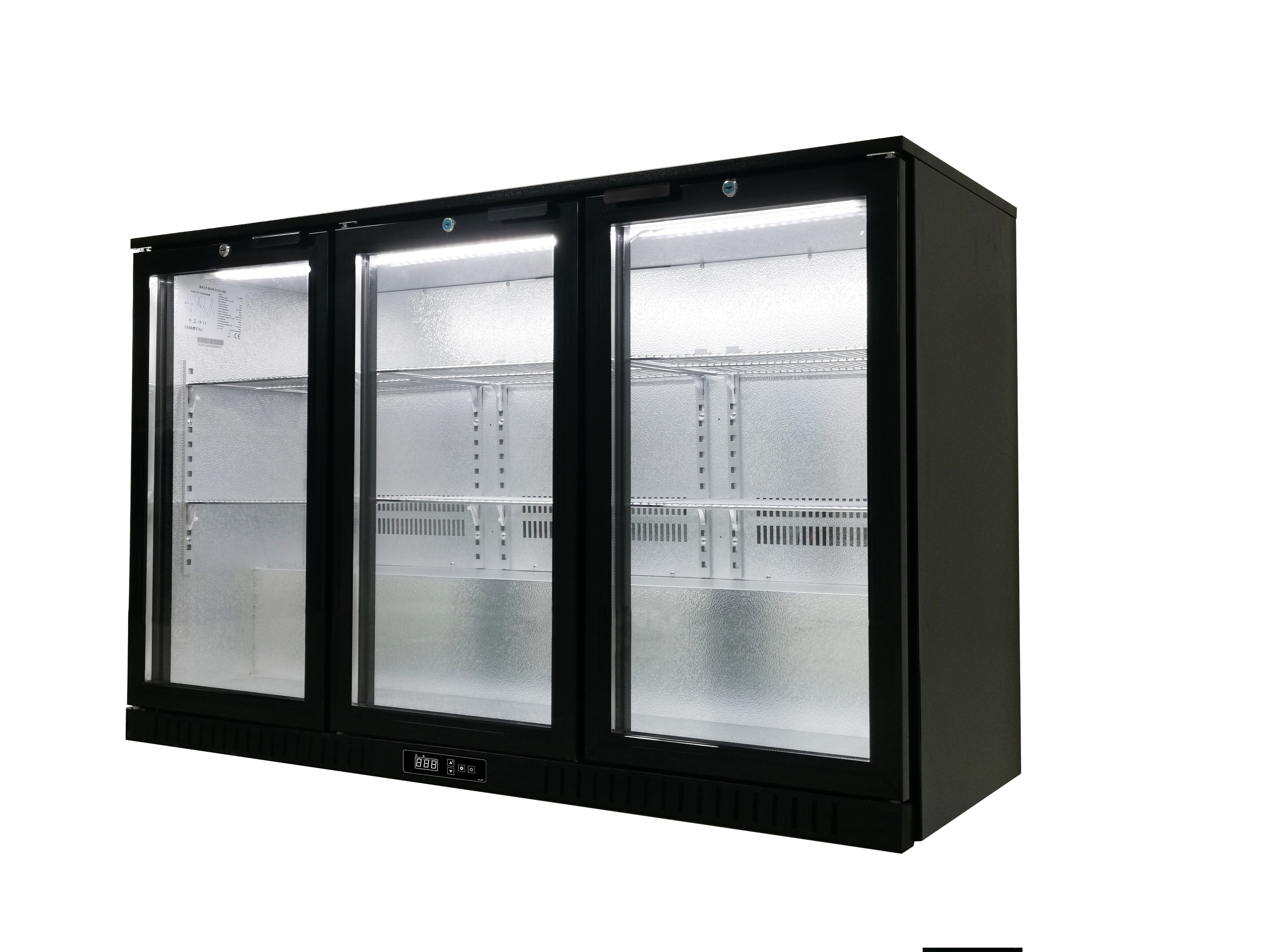 Refrigerator Hotel Bar Fridge Beverage Cooler Under Counter Mini Fridge Glass Door Back bar Cooler