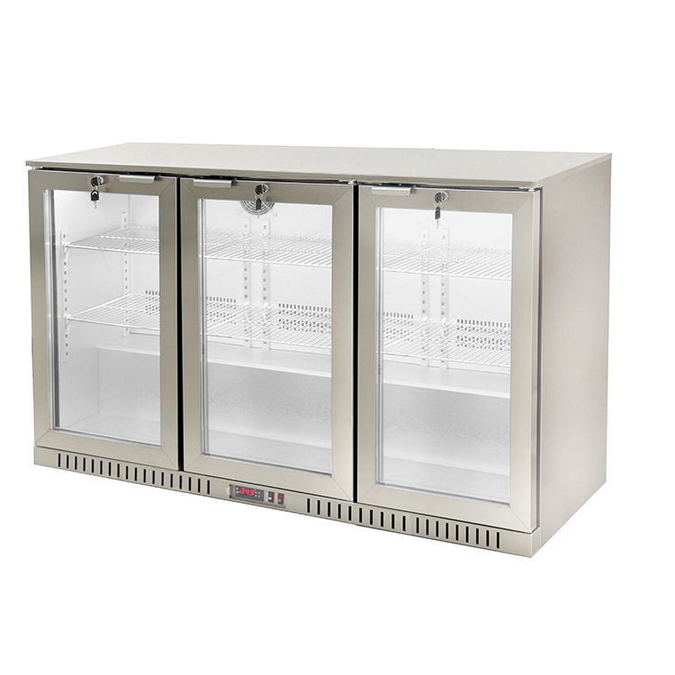 Refrigerator Hotel Bar Fridge Beverage Cooler Under Counter Mini Fridge Glass Door Back bar Cooler