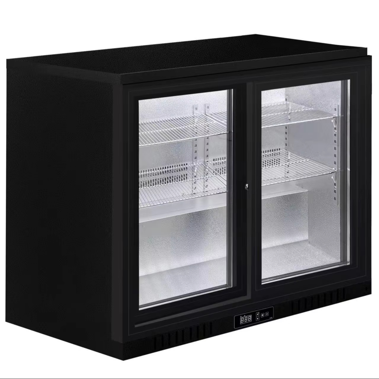 Refrigerator Hotel Bar Fridge Beverage Cooler Under Counter Mini Fridge Glass Door Back bar Cooler