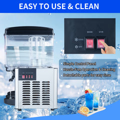 KK18JL-3 Three Tank Hot & Cold Juice Dispenser