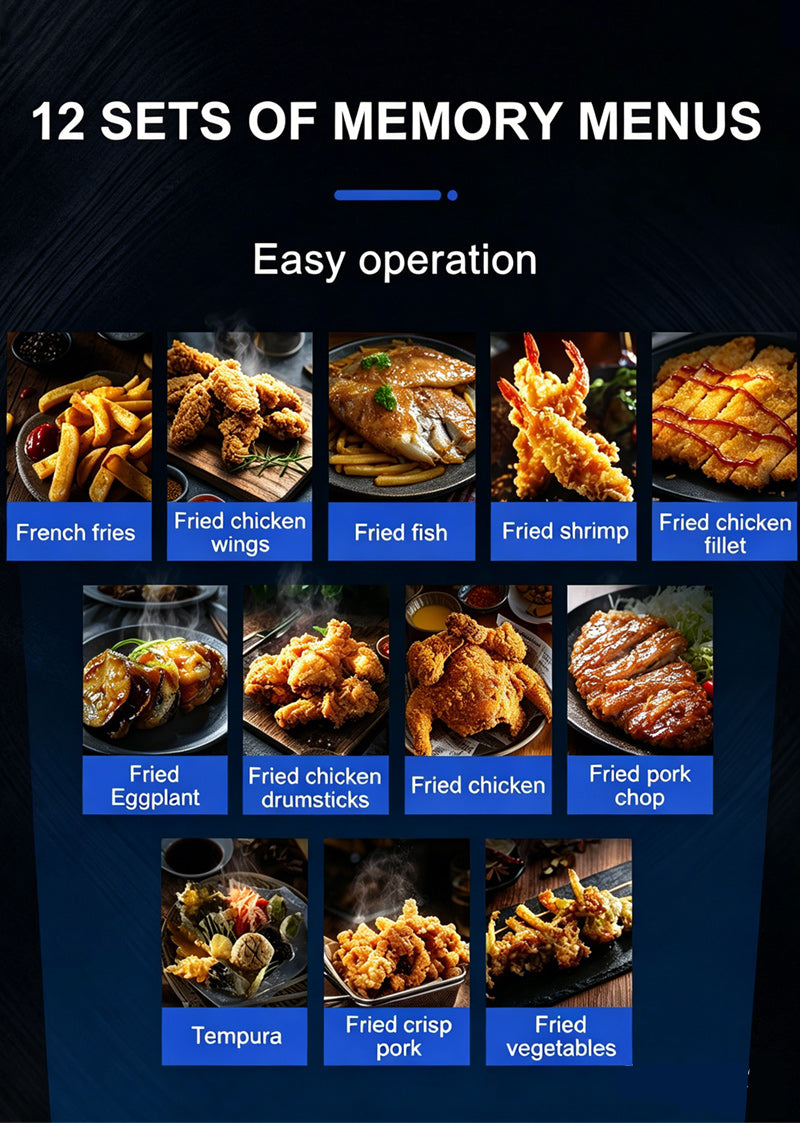 Oil Filtration-Single Tank-Programmable Open Fryer