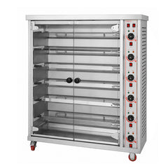 CG‑6D Commercial Electric Rotisserie Oven 30 Chickens Capacity Stainless Steel