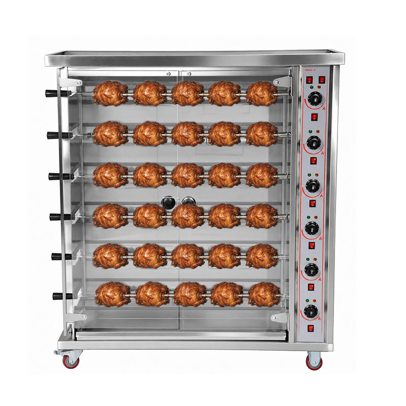 CG‑6D Commercial Electric Rotisserie Oven 30 Chickens Capacity Stainless Steel